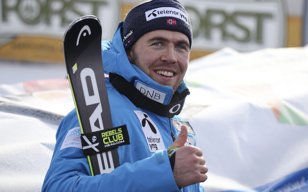 Aleksander Aamodt Kilde sorgte im ersten Training zur Weltcup-Abfahrt von Garmisch für die Bestzeit. – Foto: GEPA pictures