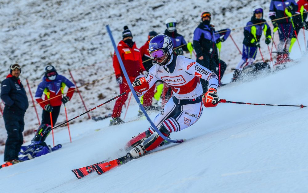 Augustin Bianchini gewinnt den FIS-Slalom auf den Tschentenalp ob Adelboden. – Foto: rk-photography.ch