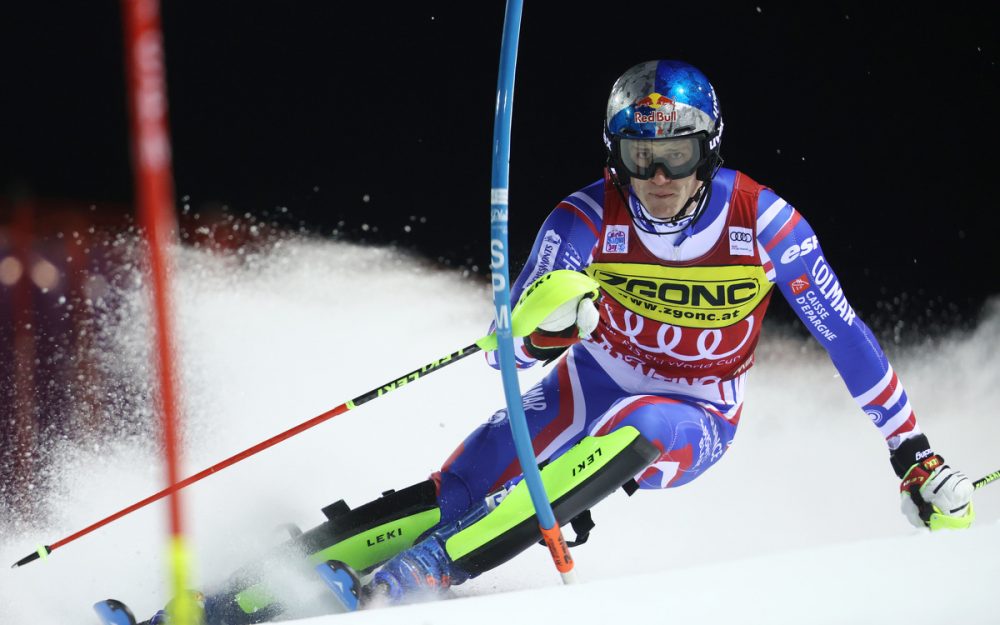 Clement Noel sorgte im 1. Lauf von Madonna di Campiglio für die Laufbestzeit. – Foto: GEPA pictures