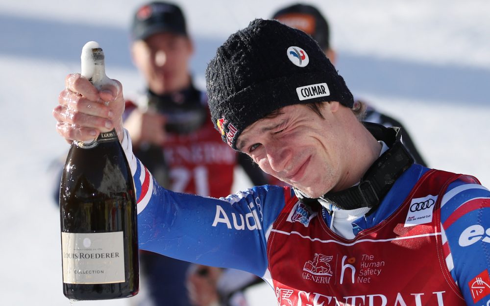 Clement Noel dürfte auch heute, nach dem Sieg in Pozza di Fassa, in Feierlaune sein. – Foto: GEPA pictures