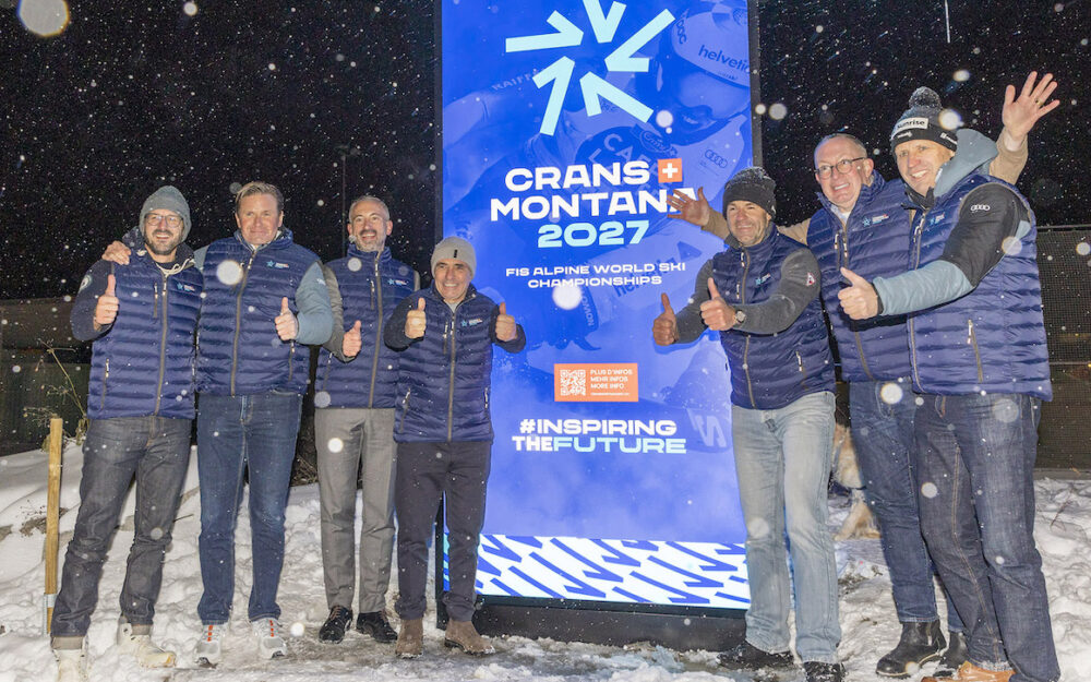 Daumen hoch für Crans-Montana 2027. – Foto: DeprezPhoto