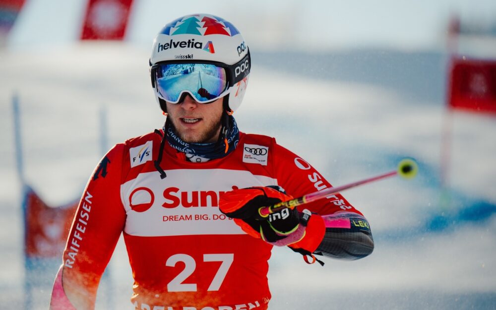 Fadri Janutin war auch beim zweiten Europacup-Riesenslalom von Turnau bester Swiss-Ski-Athlet. – Foto: GEPA pictures