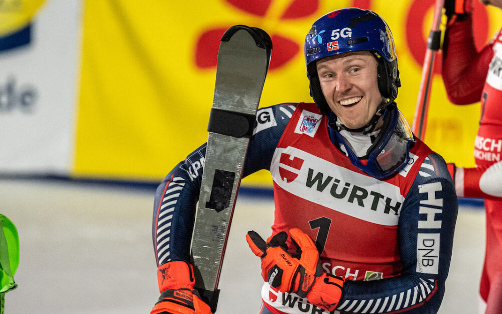 Henrik Kristoffersens Ski wird auch künftig nicht in der "ganzen Pracht" zu sehen sein. – Foto: GEPA picturtes