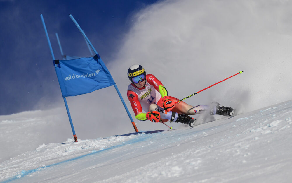 Lenz Hächler hat sich in Zinal das Aufgebot für den Weltcup-Riesenslalom von Adelboden verdient. – Foto: rk-photography.ch