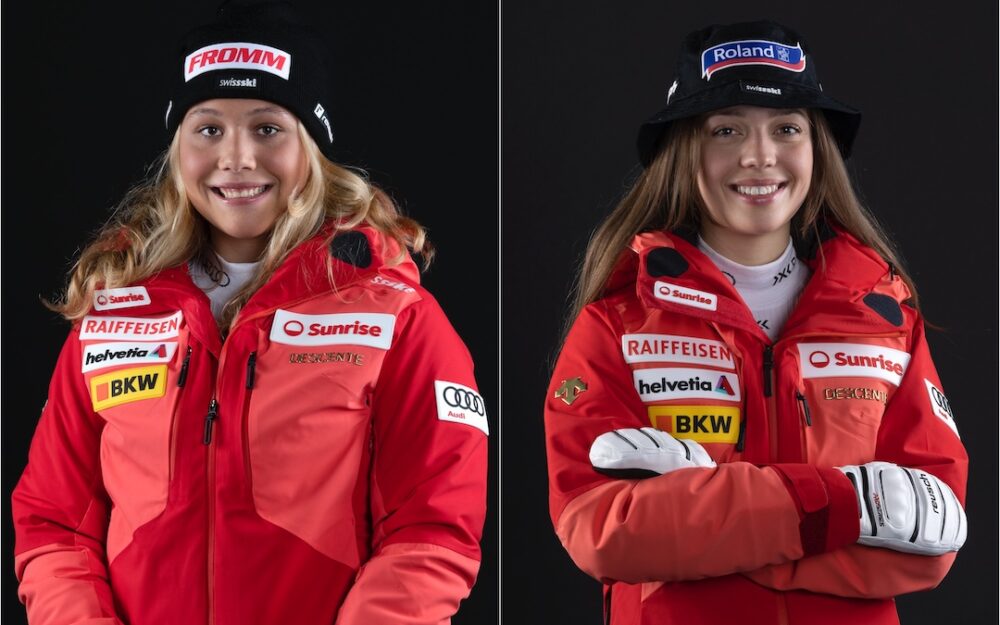 Janine Mächler und Amelie Klopfenstein sind in Coronet Peak auf das Podest gefahren. – Fotos: Swiss Ski