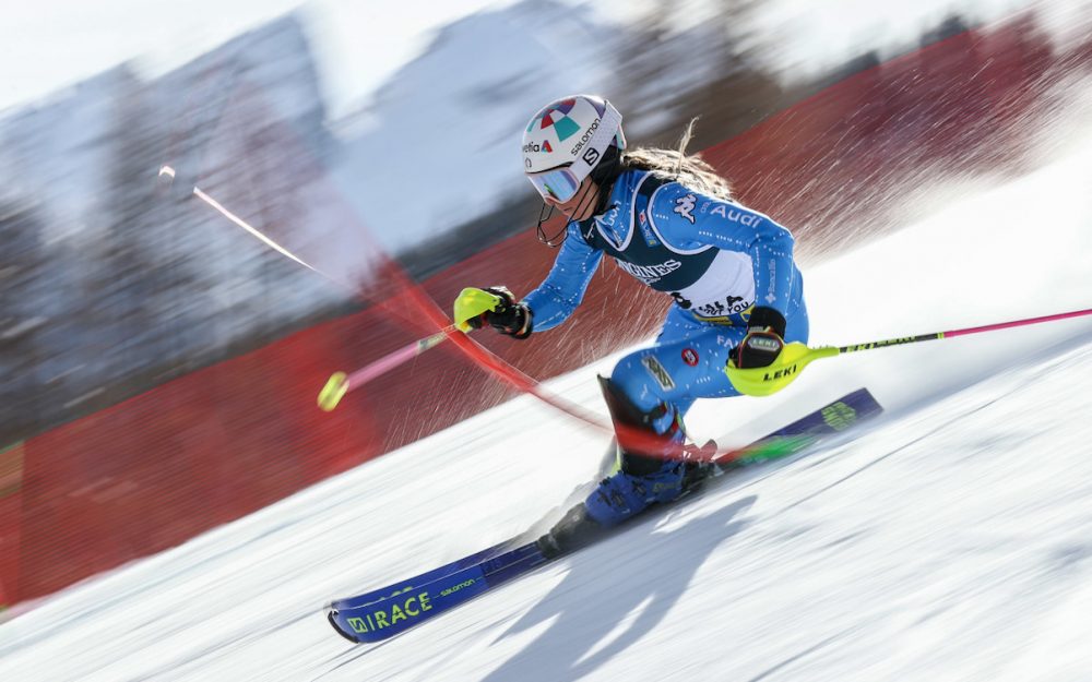 Marta Bassino kann auch Slalom. – Foto: GEPA pictures