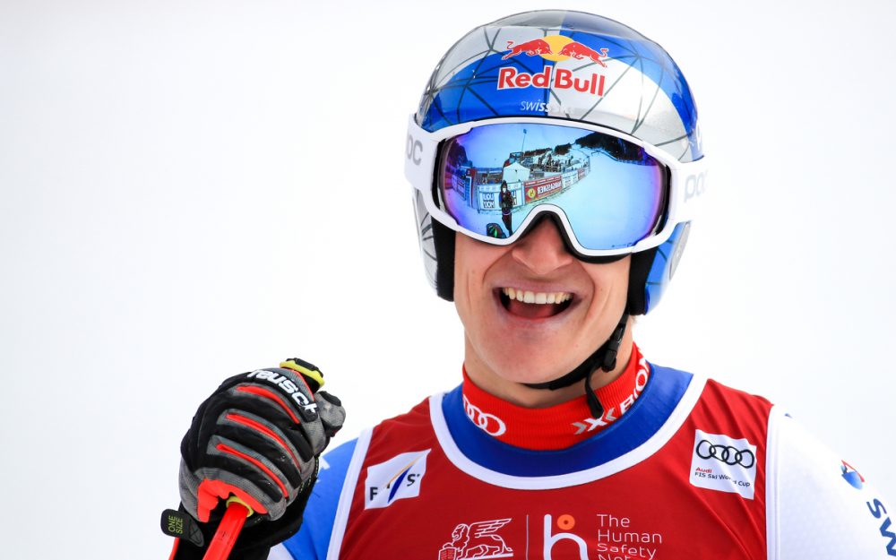 Marco Odermatt wird als Leader in den letzten Riesenslalom-Lauf des Weltcup-Winters 2021/22 steigen. – Foto: GEPA pictures