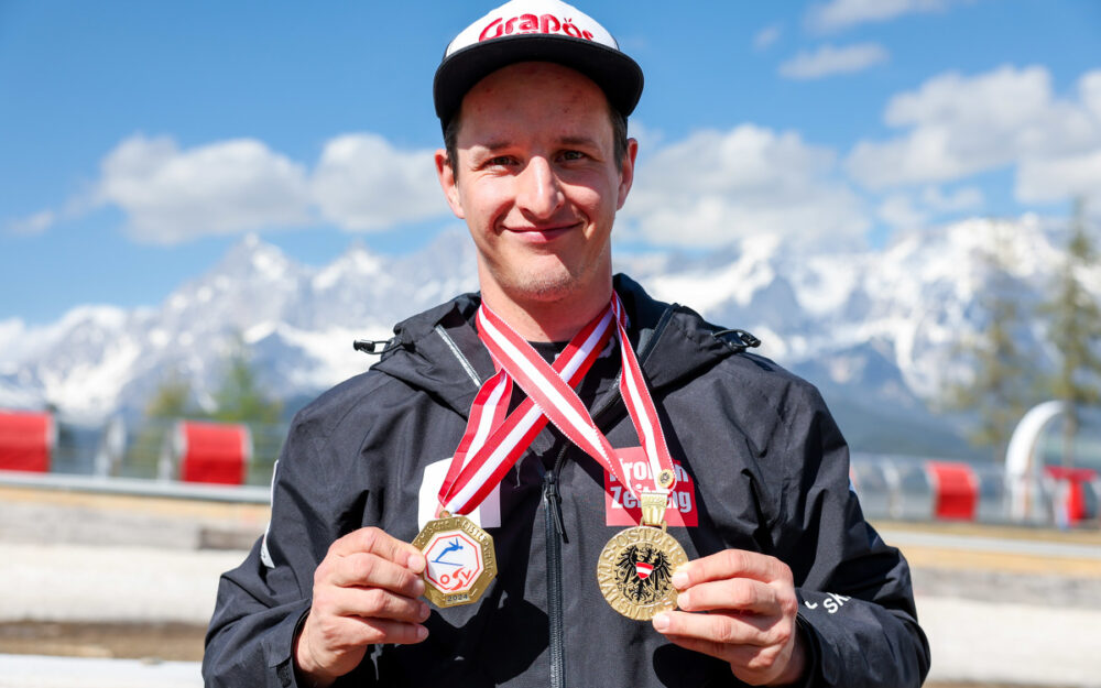 Adrian Pertl, Österreichs aktueller Riesenslalom-Meister. – Foto: GEPA pictures