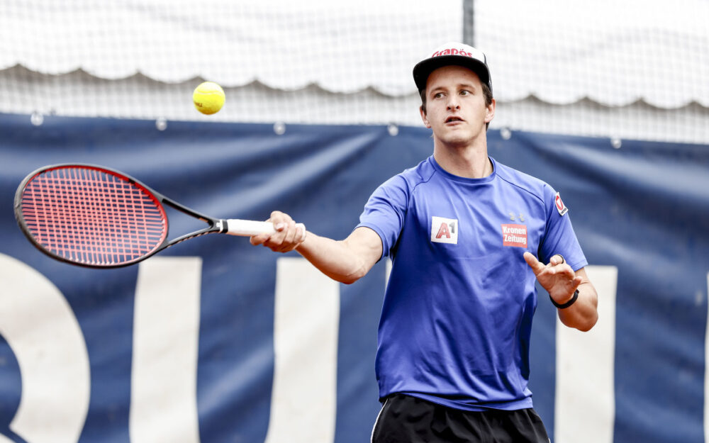 Adrian Pertl während der Vorbereitung auf die Saison 2023/24. – Foto: GEPA pictures