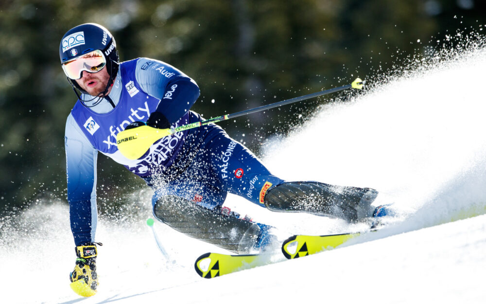 Giuliano Razzoli beim Slalom von Palisades Tahoe. – Foto: GEPA pictures