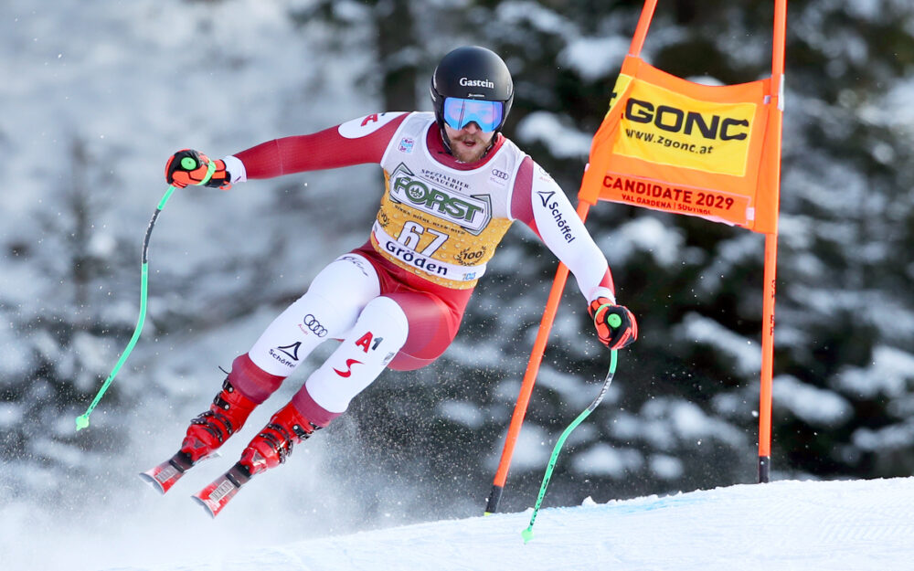 Stefan Rieser – hier beim Training zur Weltcup-Abfahrt von Val Gardena. – Foto: GEPA pictures