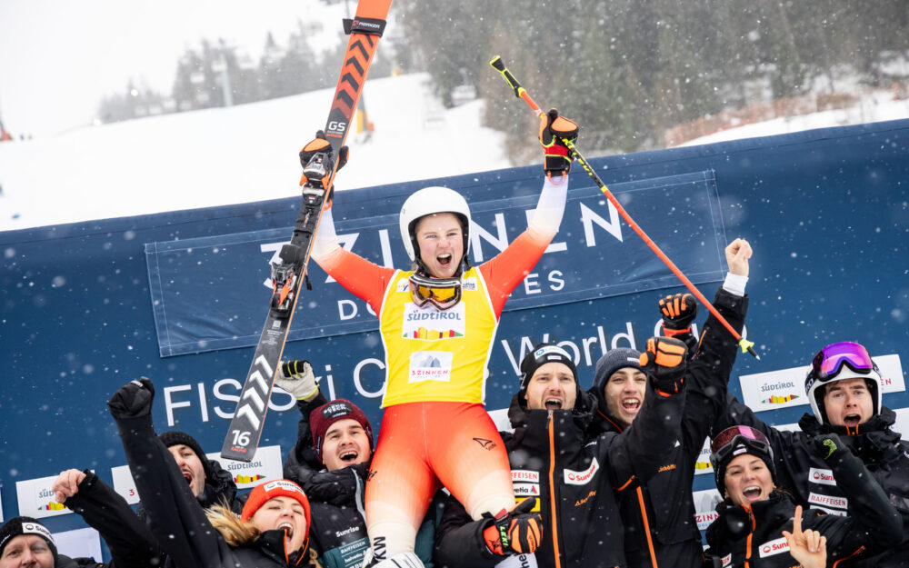 Sixtine Cousin konnte im Dezember in Innichen ihren ersten Weltcup-Sieg feiern. – Foto: GEPA pictures