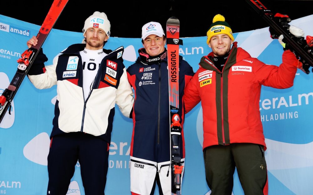 Rasmus Windingstad, Alban Elezi Cannaferina und Eric Wyler (v.l.). – Foto: GEPA pictures