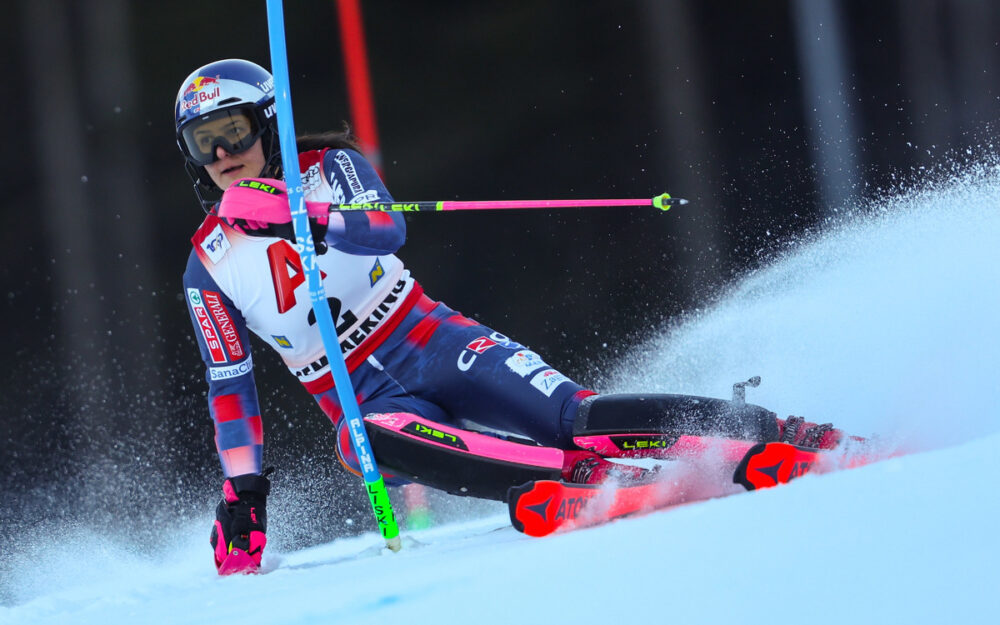 Zrinka Ljutic liegt am Semmering in Führung. – Foto: GEPA pictures