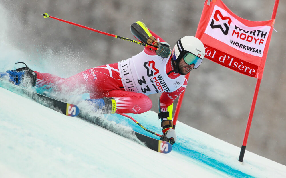 Christian Borgnaes, hier beim Weltcup-Riesenslalom von Val d'Isère. – Foto: GEPA pictures