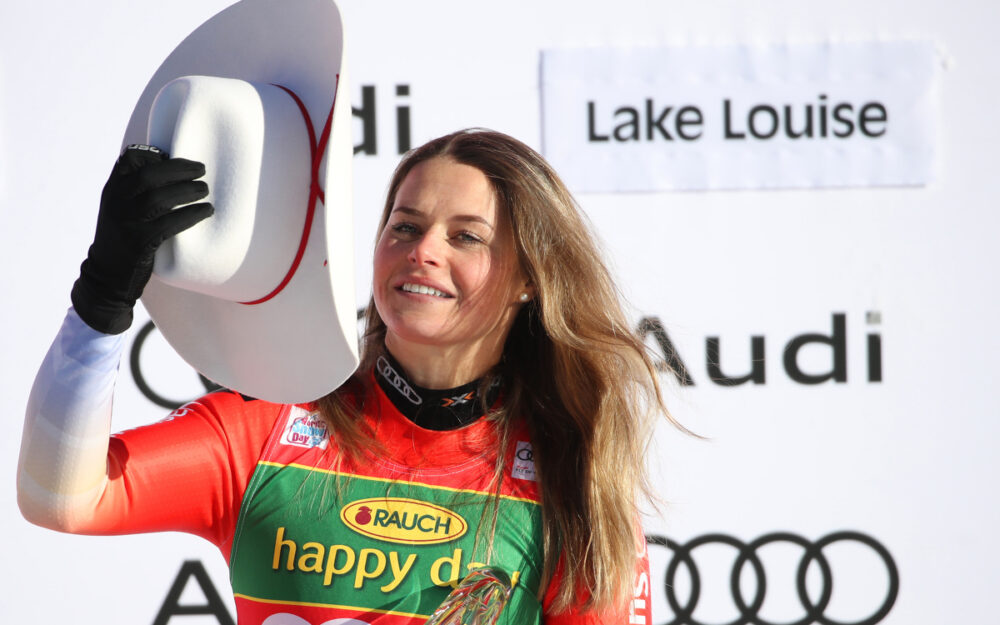 Corinne Suter ist die (vorerst?) letzte Siegerin bei einem Weltcup-Rennen in Lake Louise. – Foto: GEPA pictures